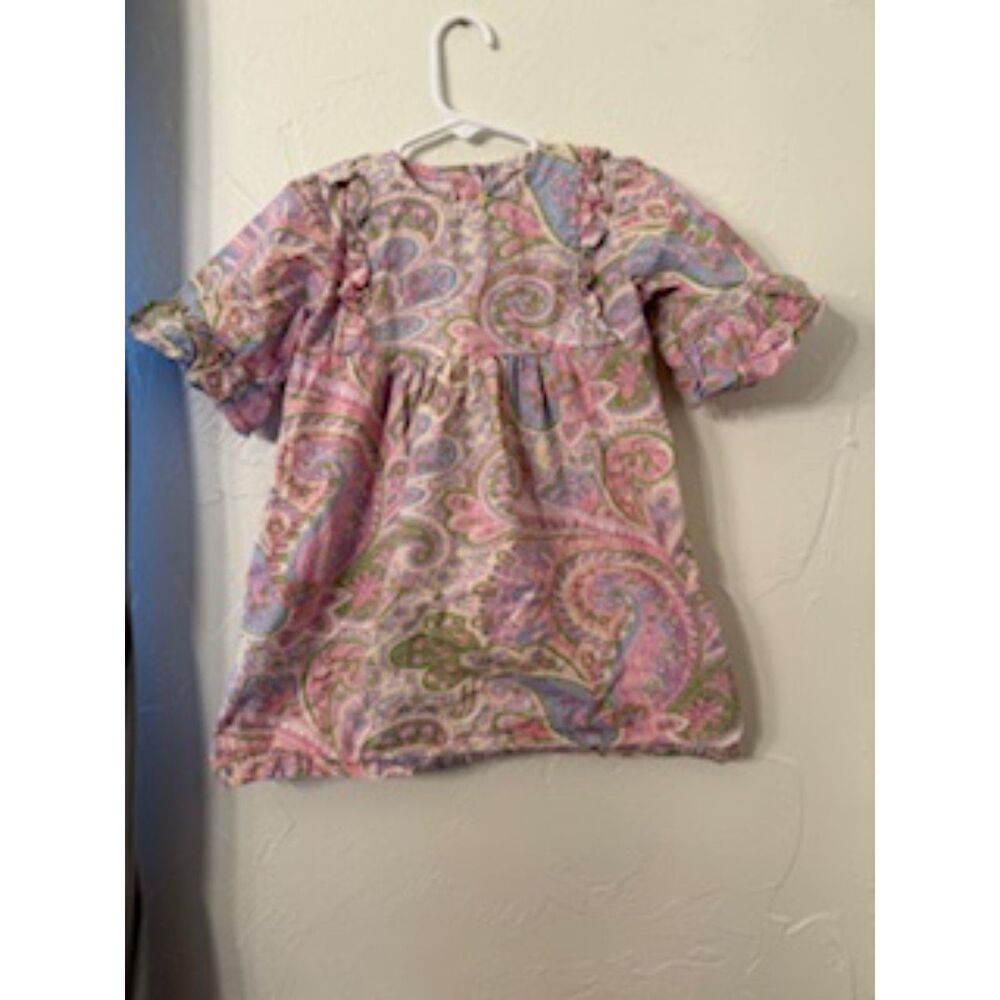 Southern sunshine kids pastel paisley dress
